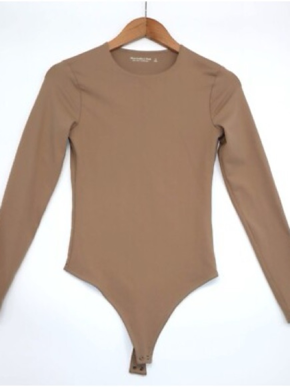 NWT Abercrombie & Fitch Taupe Bodysuit S